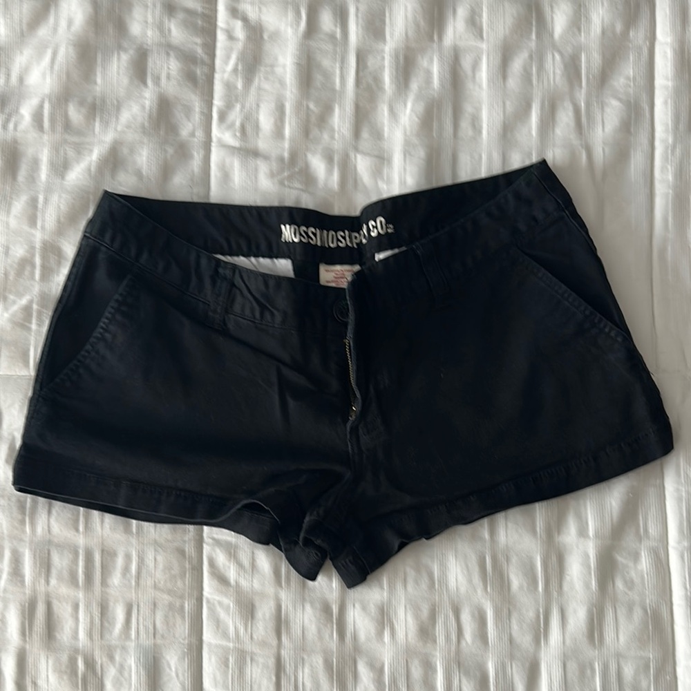 Mossimo Supply Co. Black Jean Shorts Tailored Fit
